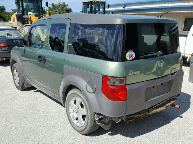 5J6YH18543L009895 - 2003 HONDA ELEMENT EX GREEN photo 3