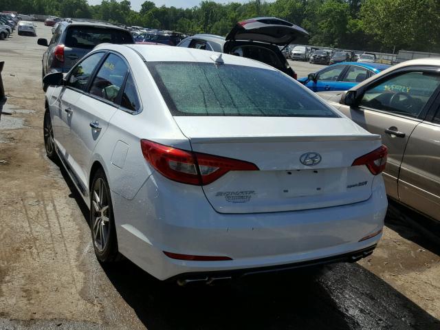 5NPE34AB6FH235468 - 2015 HYUNDAI SONATA SPO WHITE photo 3