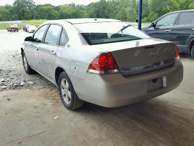 2G1WT58K589111237 - 2008 CHEVROLET IMPALA LT SILVER photo 3