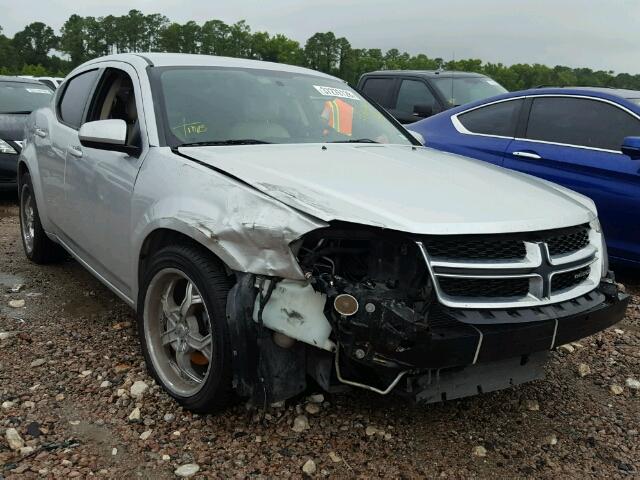 1B3BD2FG6BN541347 - 2011 DODGE AVENGER LU SILVER photo 1