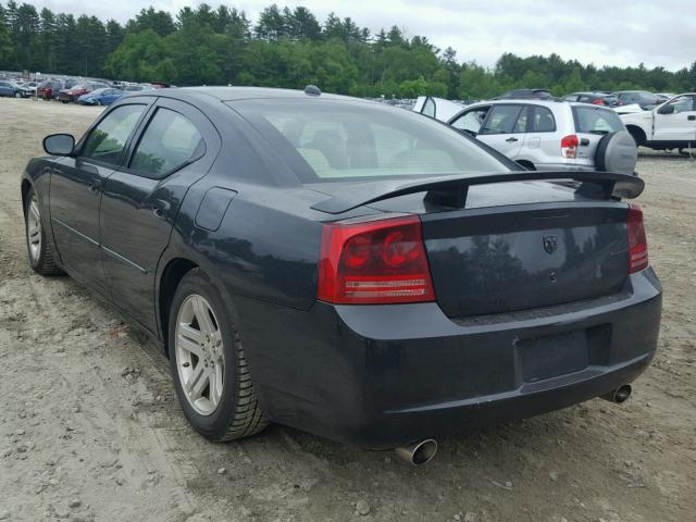 2B3KA53H66H132416 - 2006 DODGE CHARGER R/ BLACK photo 3