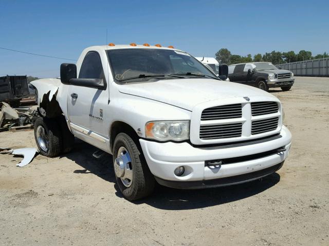 3D7MR46C85G740937 - 2005 DODGE RAM 3500 S WHITE photo 1