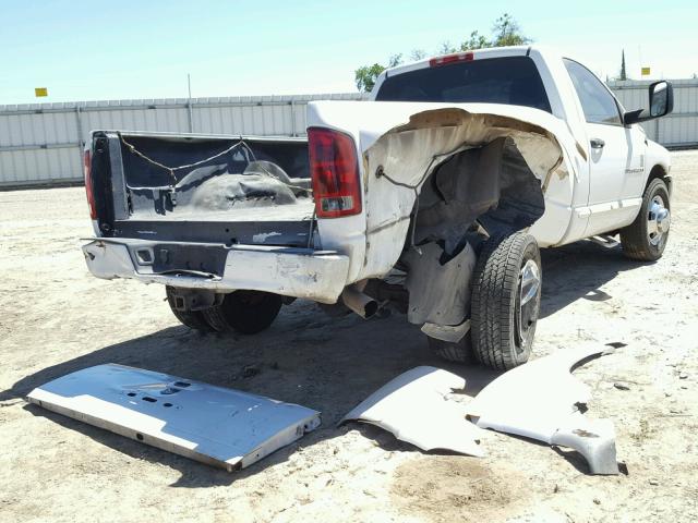 3D7MR46C85G740937 - 2005 DODGE RAM 3500 S WHITE photo 4