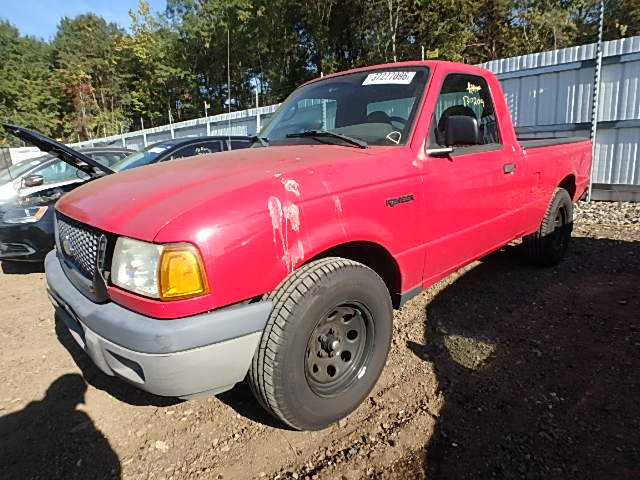 1FTYR10U73TA40175 - 2003 FORD RANGER RED photo 2