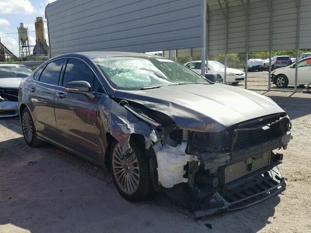 3FA6P0K94ER262425 - 2014 FORD FUSION GRAY photo 1