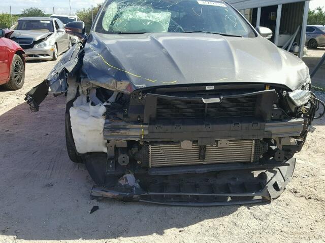 3FA6P0K94ER262425 - 2014 FORD FUSION GRAY photo 9
