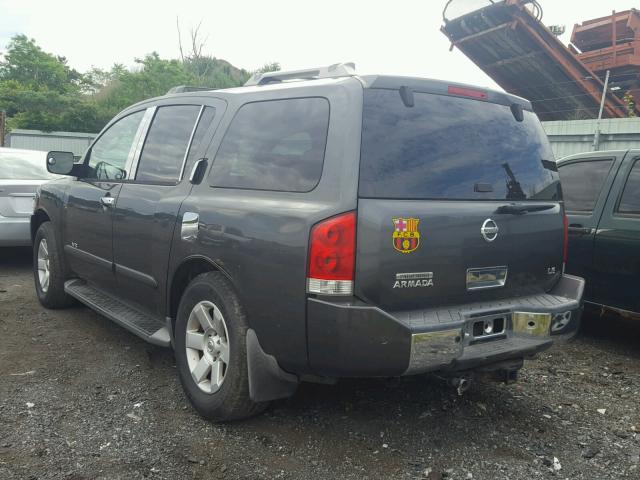 5N1AA08B04N742233 - 2004 NISSAN ARMADA SE GRAY photo 3