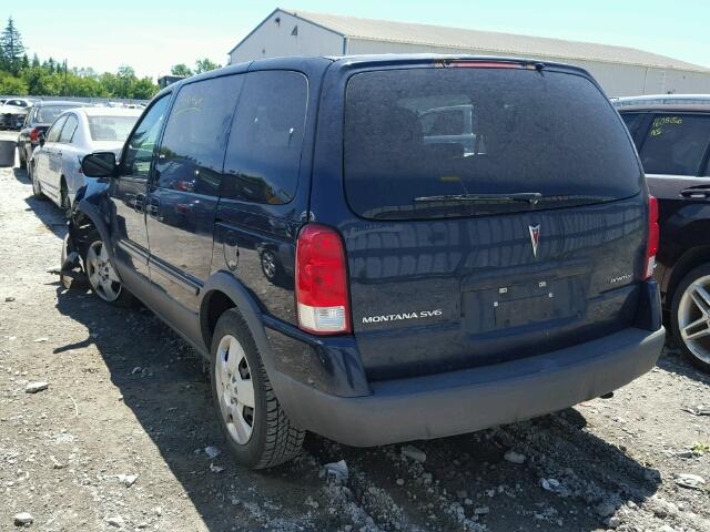 1GMDU03L06D175454 - 2006 PONTIAC MONTANA SV BLUE photo 3