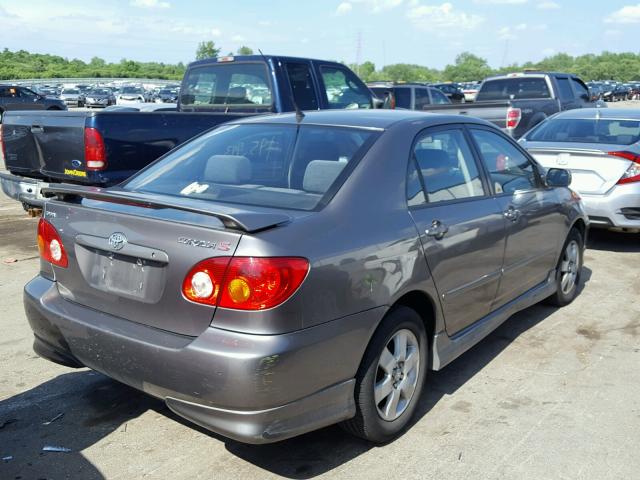 1NXBR32E34Z202477 - 2004 TOYOTA COROLLA S GRAY photo 4