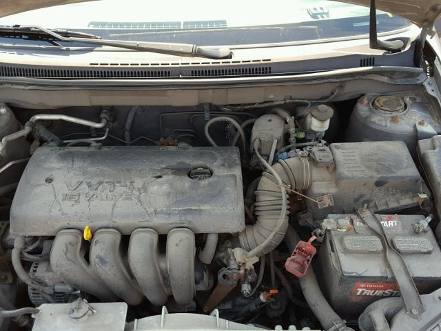 1NXBR32E34Z202477 - 2004 TOYOTA COROLLA S GRAY photo 7