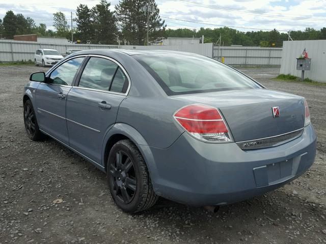 1G8ZS57B98F248840 - 2008 SATURN AURA XE BLUE photo 3