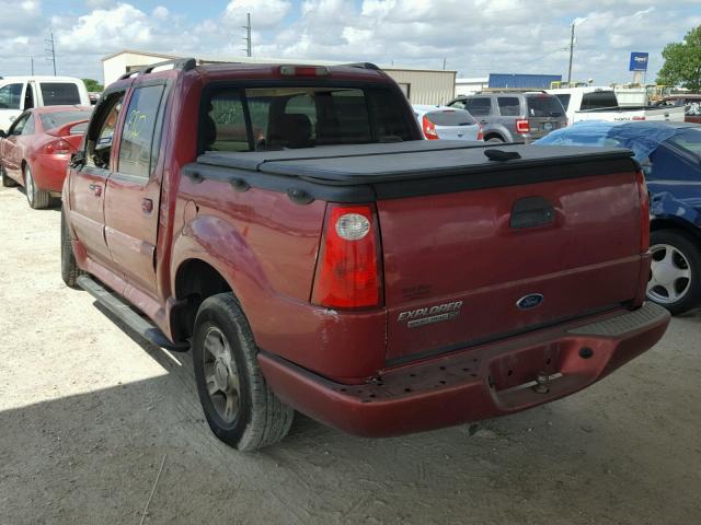 1FMZU67K74UA34825 - 2004 FORD EXPLORER S MAROON photo 3