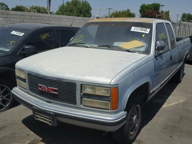 2GTGC29K0M1507416 - 1991 GMC SIERRA C25 BLUE photo 2