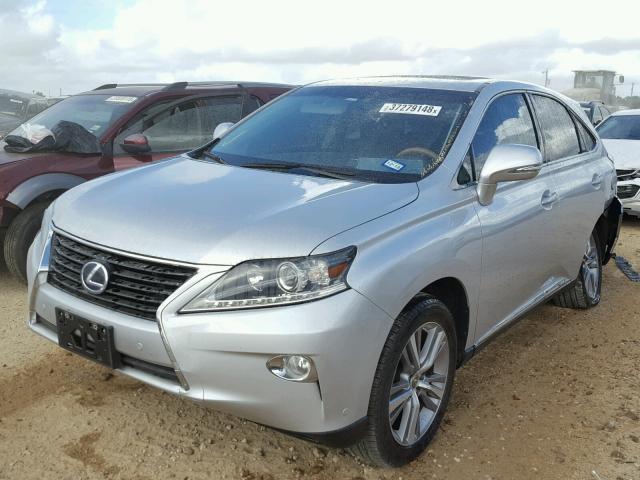 2T2ZB1BAXFC004628 - 2015 LEXUS RX 450H SILVER photo 2