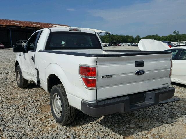 1FTMF1CM8CKD43765 - 2012 FORD F150 WHITE photo 3