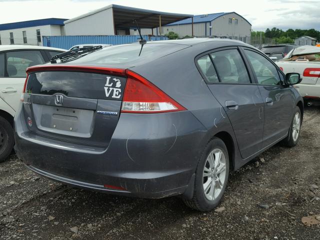 JHMZE2H74AS039541 - 2010 HONDA INSIGHT GRAY photo 4