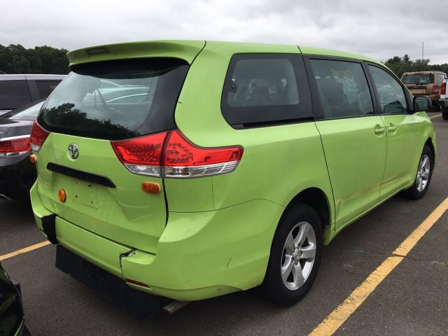 5TDZK3DC3ES414451 - 2014 TOYOTA SIENNA BAS GREEN photo 4