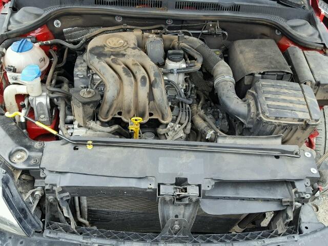 3VW2K7AJ7FM355110 - 2015 VOLKSWAGEN JETTA BASE 红色 照片 7