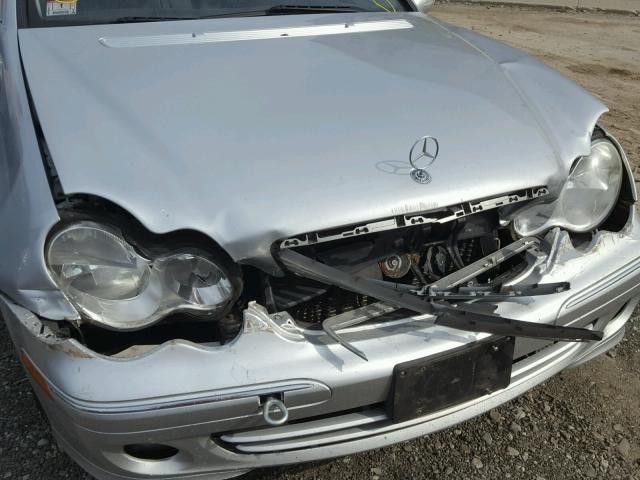 WDBRF92H46F774947 - 2006 MERCEDES-BENZ C GENERATI SILVER photo 9