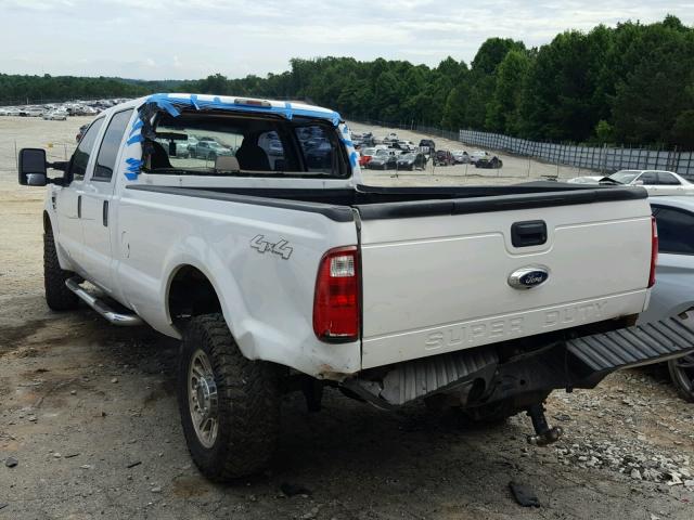 1FTWW31YX8ED94409 - 2008 FORD F350 SRW S WHITE photo 3