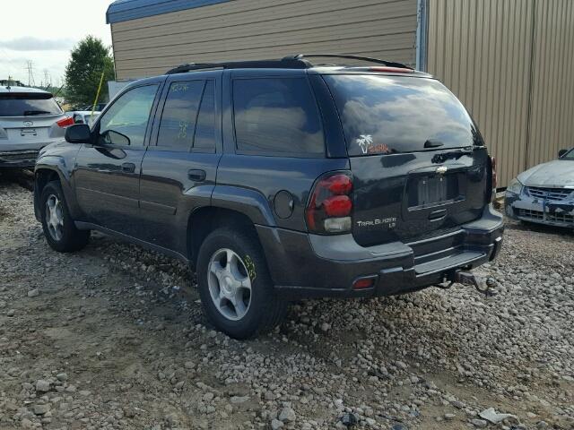 1GNDS13S462357989 - 2006 CHEVROLET TRAILBLAZE CHARCOAL photo 3