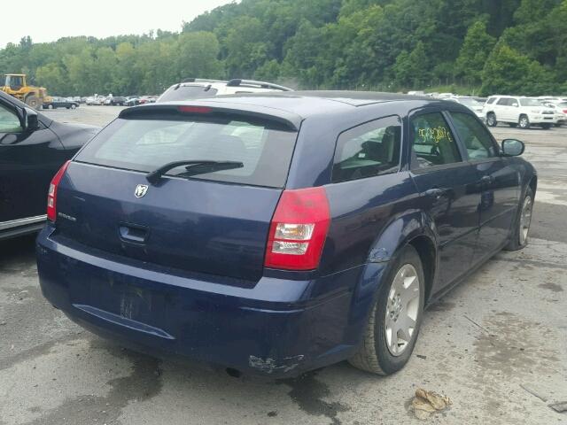 2D4FV47T16H236022 - 2006 DODGE MAGNUM SE BLUE photo 4