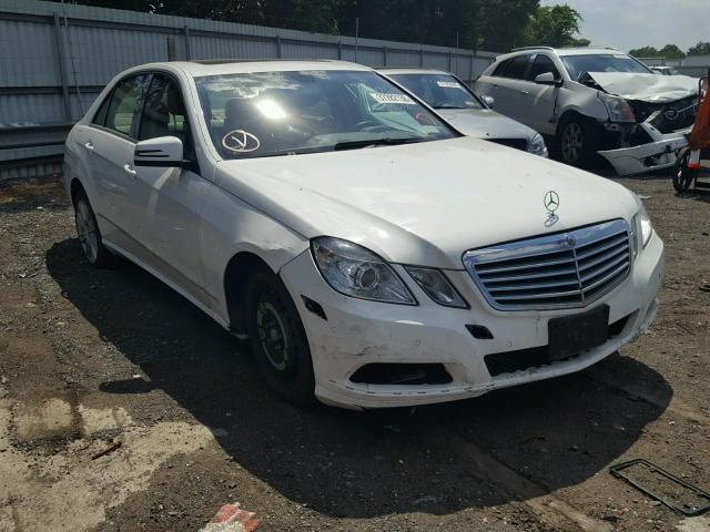 WDDHF8JB0DA730075 - 2013 MERCEDES-BENZ E 350 4MAT WHITE photo 1