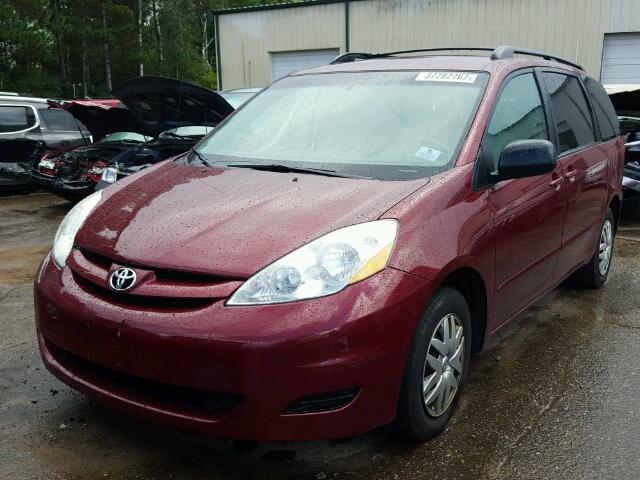 5TDZK23C29S246688 - 2009 TOYOTA SIENNA CE/ RED photo 2