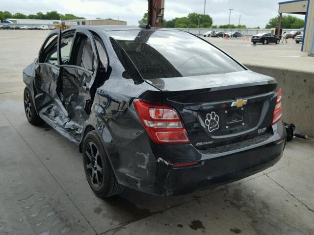 1G1JB5SH6H4163134 - 2017 CHEVROLET SONIC LS 黑色 照片 3