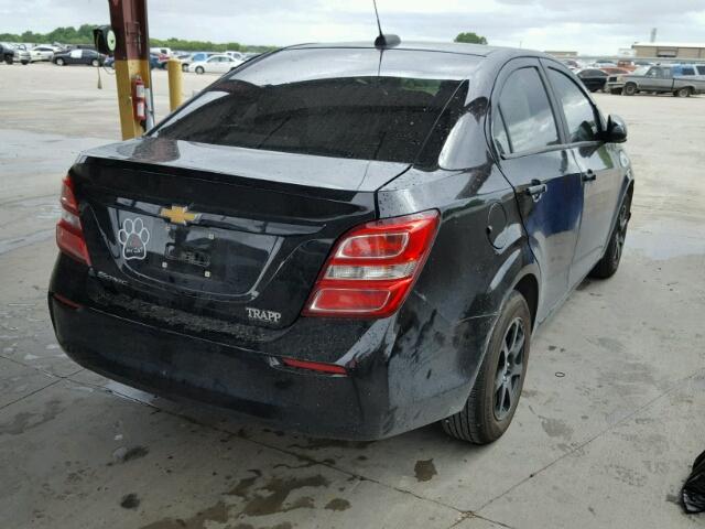 1G1JB5SH6H4163134 - 2017 CHEVROLET SONIC LS 黑色 照片 4