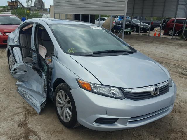 2HGFB2F94CH514103 - 2012 HONDA CIVIC EXL BLUE photo 1