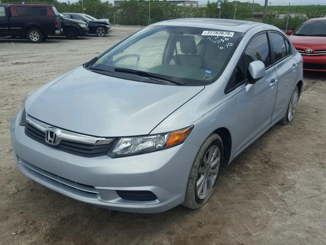 2HGFB2F94CH514103 - 2012 HONDA CIVIC EXL BLUE photo 2