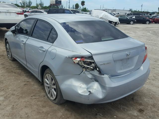 2HGFB2F94CH514103 - 2012 HONDA CIVIC EXL BLUE photo 3