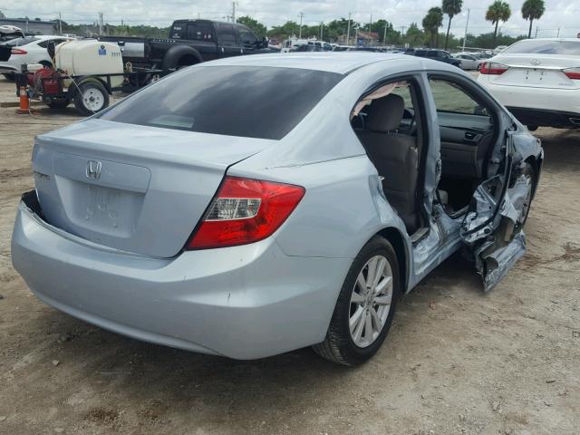 2HGFB2F94CH514103 - 2012 HONDA CIVIC EXL BLUE photo 4