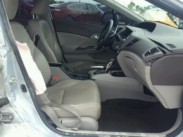 2HGFB2F94CH514103 - 2012 HONDA CIVIC EXL BLUE photo 5