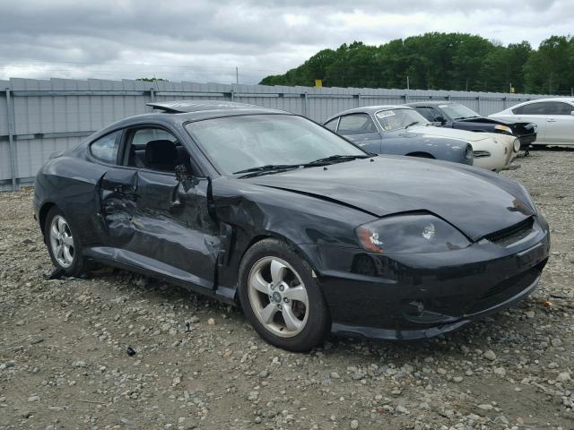 KMHHM65D66U222447 - 2006 HYUNDAI TIBURON GS BLACK photo 1