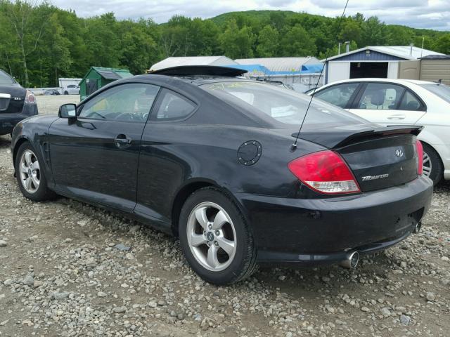 KMHHM65D66U222447 - 2006 HYUNDAI TIBURON GS BLACK photo 3