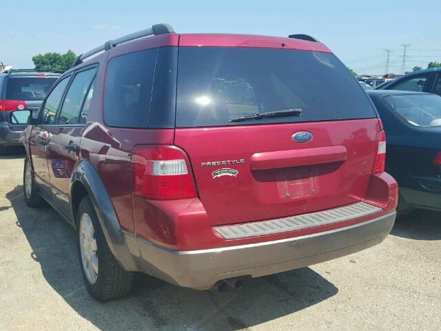 1FMZK01126GA44392 - 2006 FORD FREESTYLE RED photo 3