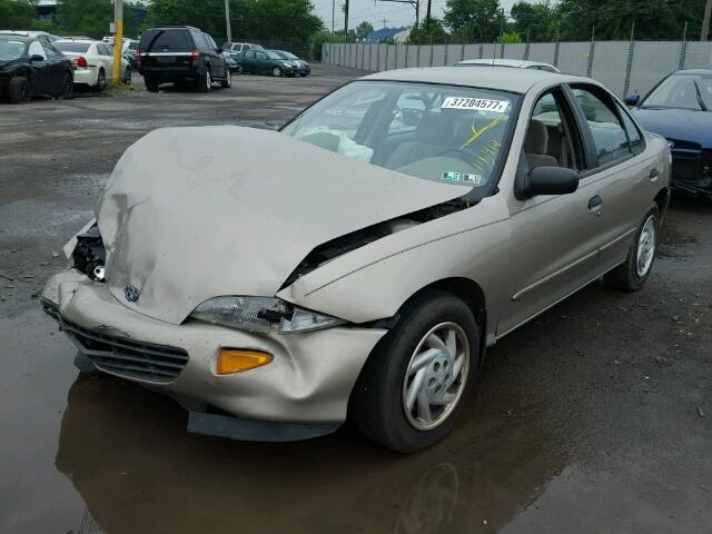 1G1JF5248V7224866 - 1997 CHEVROLET CAVALIER L BEIGE photo 2