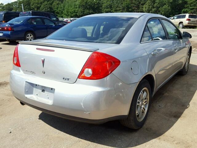 1G2ZH57N584171446 - 2008 PONTIAC G6 GT SILVER photo 4