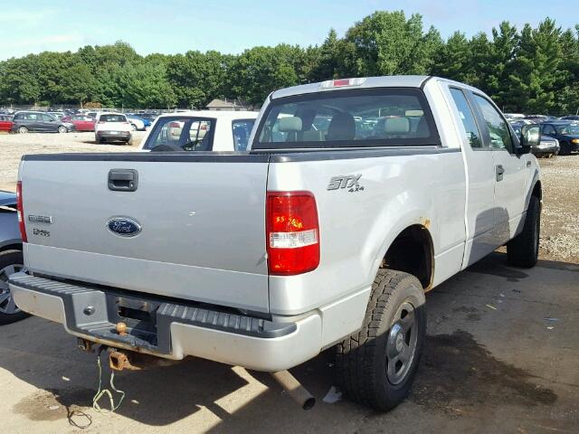 1FTRX14W45FA06332 - 2005 FORD F150 GRAY photo 4