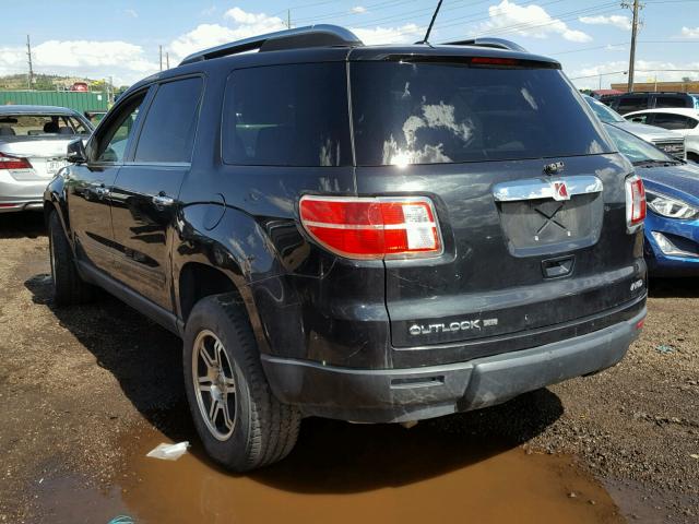 5GZEV23D39J207232 - 2009 SATURN OUTLOOK XR შავი ფოტო 3