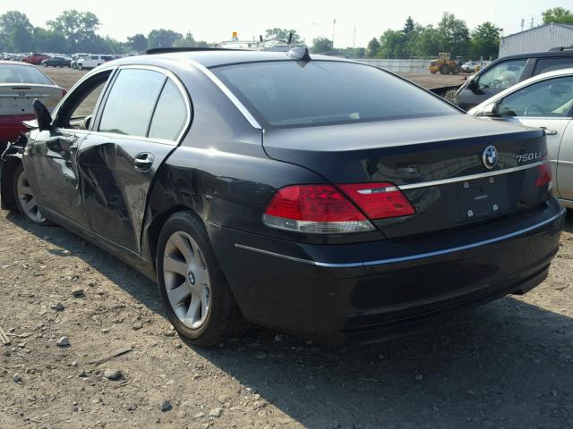 WBAHN83547DT67140 - 2007 BMW 750 BLACK photo 3