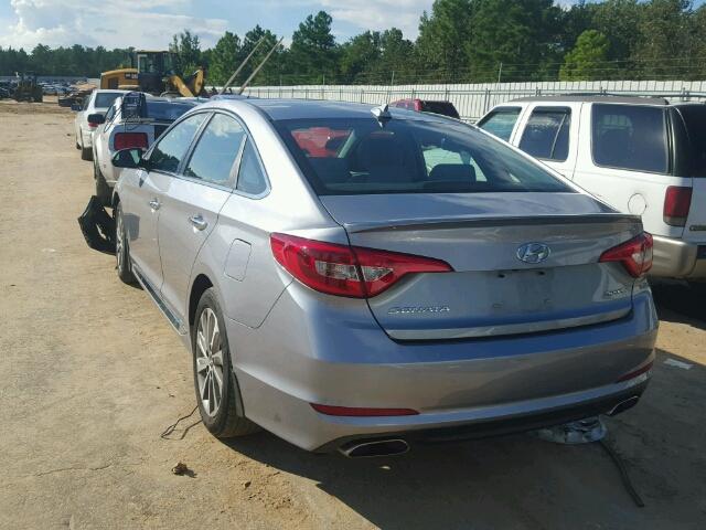 5NPE34AF2FH240265 - 2015 HYUNDAI SONATA SPO GRAY photo 3