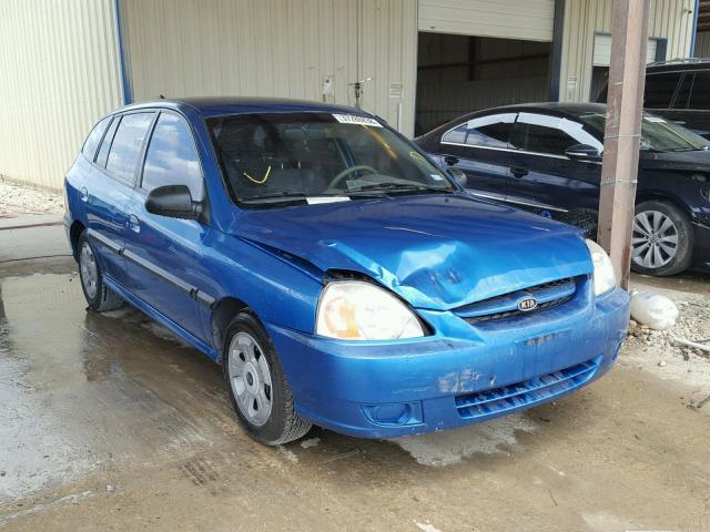 KNADC165656249132 - 2005 KIA RIO CINCO BLUE photo 1