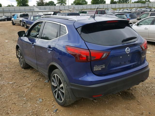 JN1BJ1CRXHW102181 - 2017 NISSAN ROGUE SPOR BLUE photo 3