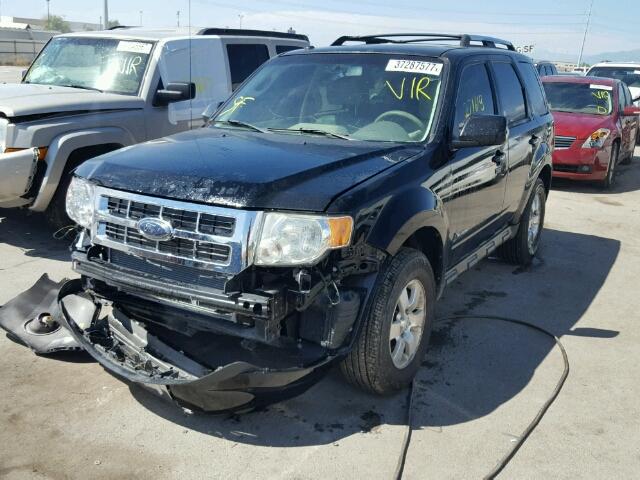 1FMCU59399KA26816 - 2009 FORD ESCAPE HEV BLACK photo 2