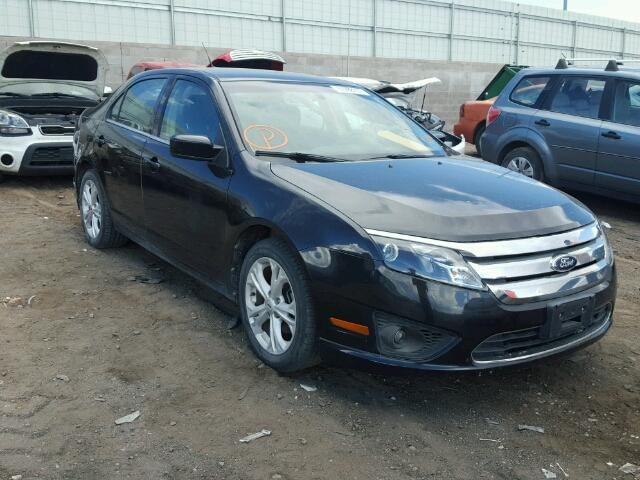 3FAHP0HA7CR402751 - 2012 FORD FUSION SE BLACK photo 1