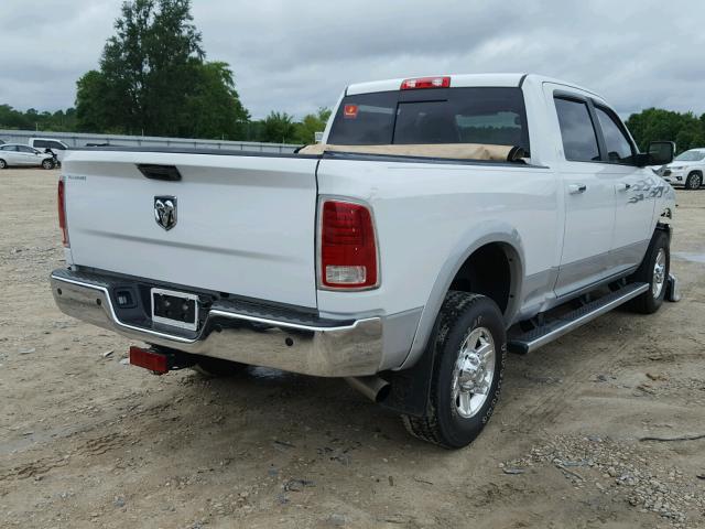 3C6UR5FL5DG550826 - 2013 RAM 2500 LARAM WHITE photo 4