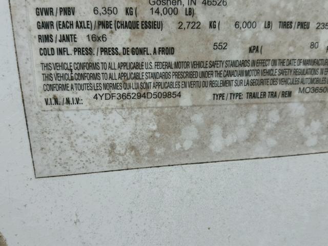 4YDF365294D509854 - 2004 KEYSTONE MONTANA WHITE photo 20